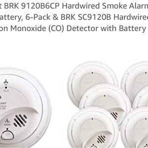 6 pack BRK First Alert fire alarm